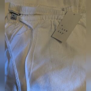 A New Day Woman's Linen Pants, XL, Drawstring